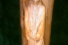 2.Miroslaw Pasewicz Aniol rzezba w drewnie 90cm