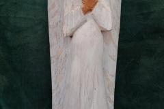 7.Miroslaw Pasewicz Bialy Aniol rzezba w drewnie 70cm