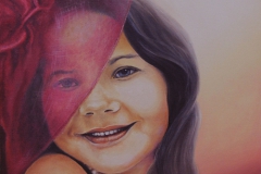 Zosia w kapeluszu olej, 40x50cm