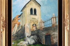 Zamek Grodno ,olej